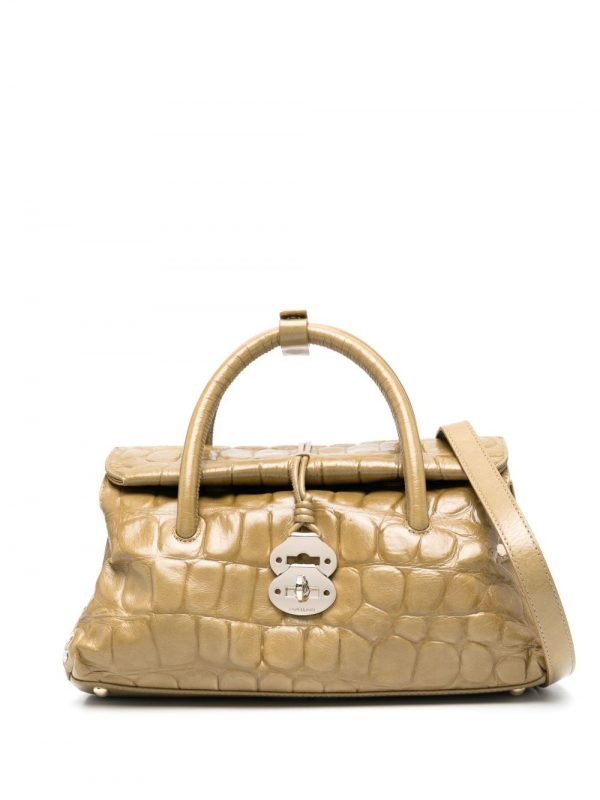 BORSA DOTTA SAFARI PICCOLA IN PELLE
