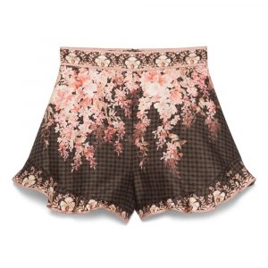 SHORTS IN MISTO LINO STAMPATI