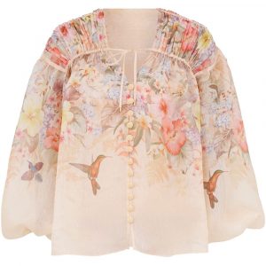 BLUSA IN MISTO LINO E SETA