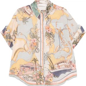 CAMICIA TALLOW STAMPATA