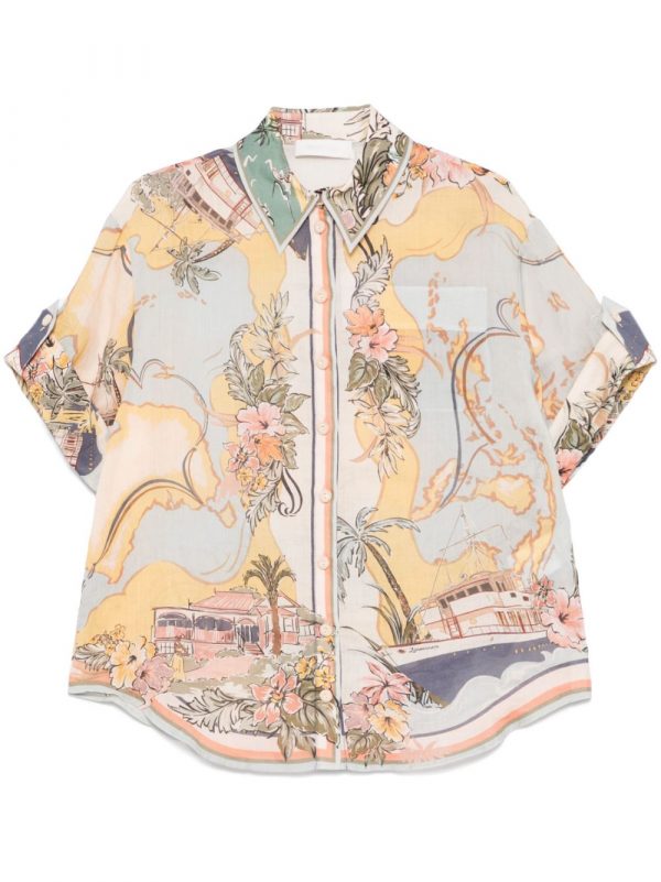 CAMICIA TALLOW STAMPATA