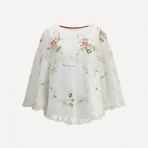 Blusa con maniche svasate