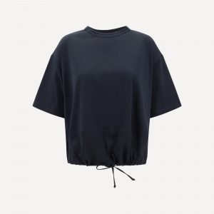 T-shirt con fascia in seta