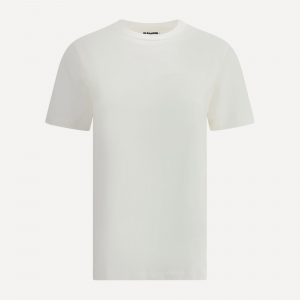 T-Shirt con patch in pelle