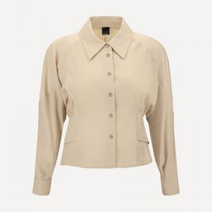 Camicia in habotai con cintura