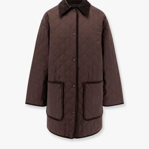 Recycled nylon jacket with velvet profiles