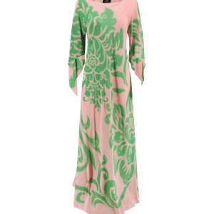 Viscose dress with all-over floral motif