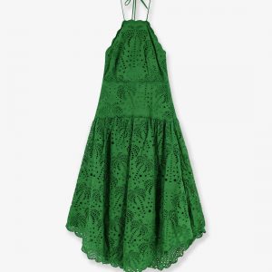 Sangallo lace midi dress