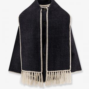 Wool blend emboidered jacket