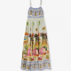 Aracati cotton and viscose long dress