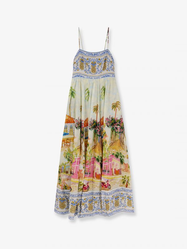 Aracati cotton and viscose long dress