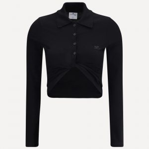 Polo con dettaglio attorcigliato