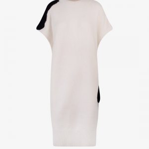 Ribbed wool and cashmere dress