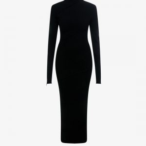 Spiral viscose dress