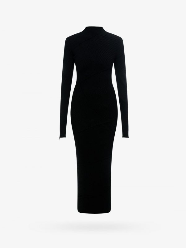 Spiral viscose dress