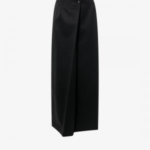 Wool and mohair long skirt