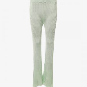 Ribbed viscose trouser