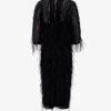 Viscose and silk dress with rafia details — изображение 2