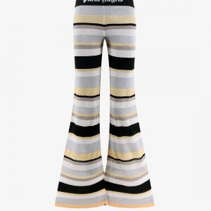 Striped trouser with lurex effect