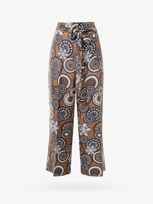 Silk trouser with all-over print