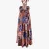 Silk dress with patch paisley print — изображение 2