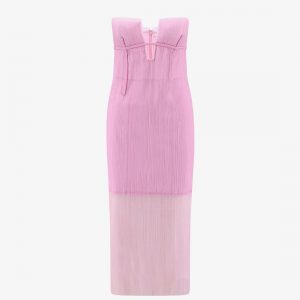 Pleated tulle dress