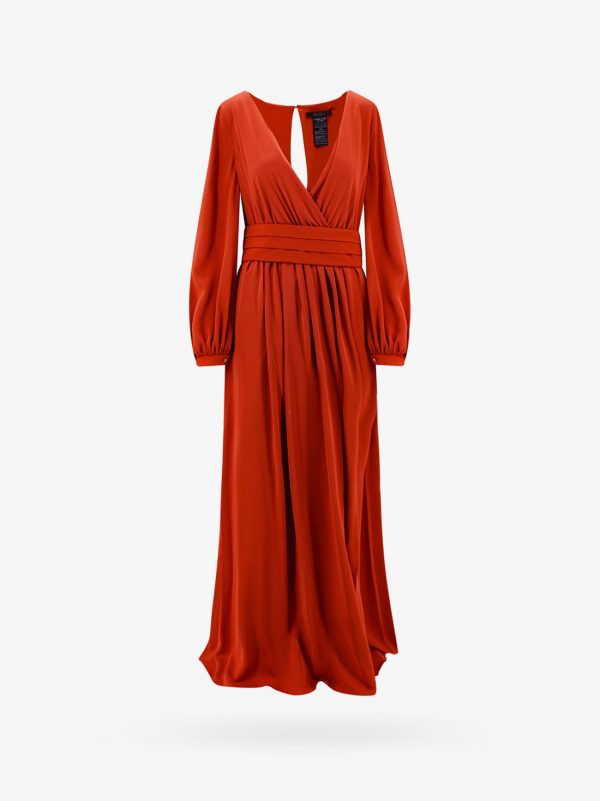 Silk dress with cut-out detail on the back