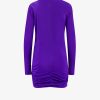 Stretch viscose dress with cut-out details — изображение 2