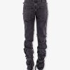 Black denim trouser with knot details — изображение 5