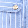 Striped cotton jacket with triomphe buttons — изображение 3