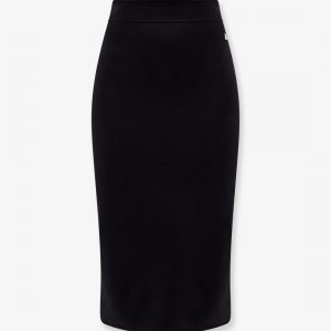 Viscose blend longuette skirt