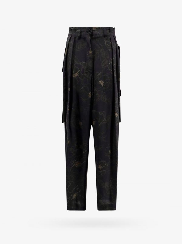 Silk cargo trouser