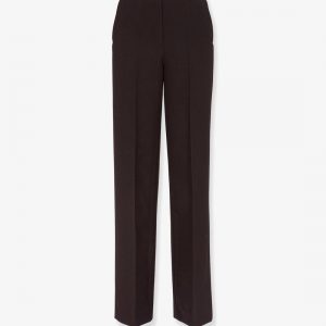 Virgin wool trousers with metal ff details