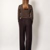 Virgin wool trousers with metal ff details — изображение 3