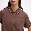 Stretch cotton polo dress with contrasting profiles — изображение 4
