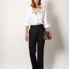 Wool and mohair trouser with gucci embroidery — изображение 2