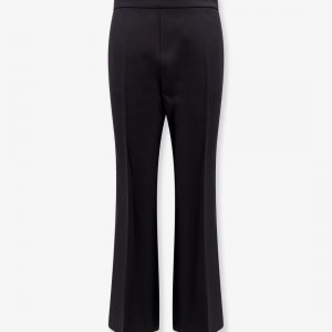 Wool and mohair trouser with gucci embroidery