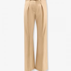 Silk trouser with belt
