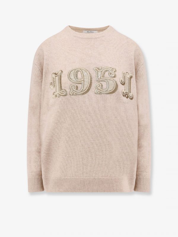 Wool and cashmere sweater with 1951 motif