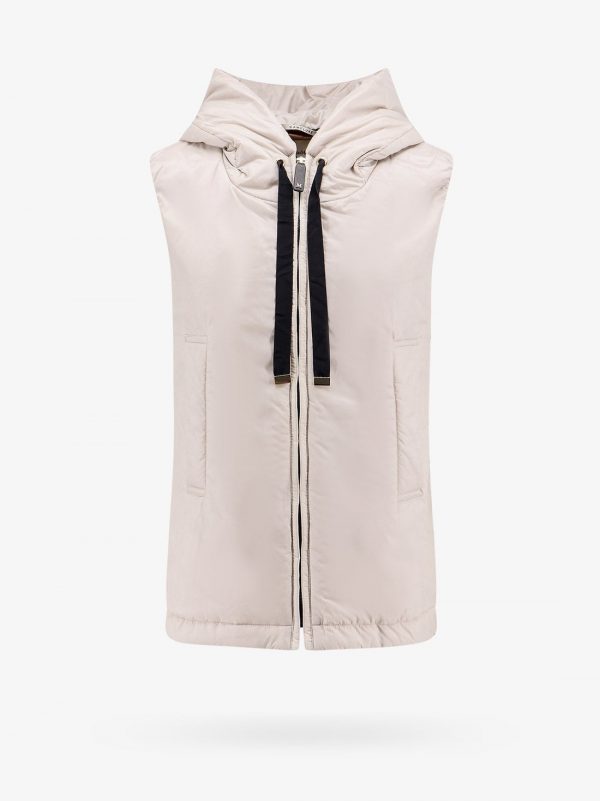 The cube sleeveless jacket with cameluxe padding