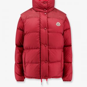 Verone re/icon padded and quilted nylon jacket with frontal logo patch