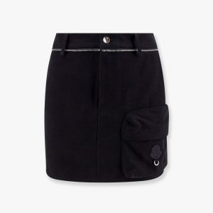 6 moncler willow smith cotton skirt with metal profile