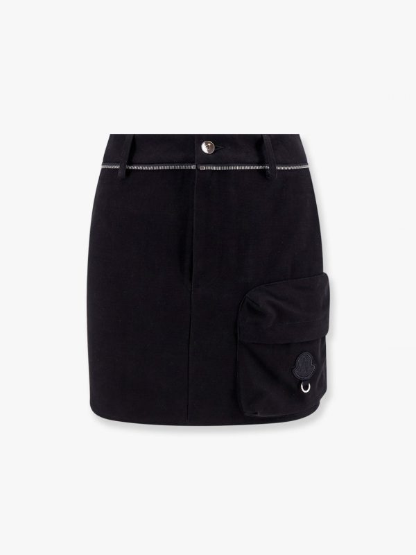 6 moncler willow smith cotton skirt with metal profile