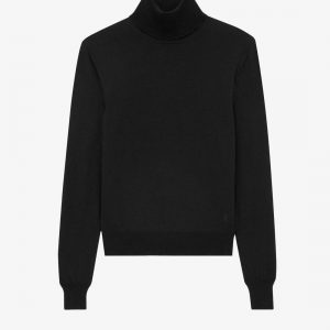 Sustainable wool sweater with embroidered monogram