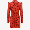 Silk dress with drapery on the front — изображение 2