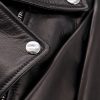 Sleeveless leather jacket with knotted drapery — изображение 5