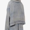Off-shoulder denim jacket — изображение 4