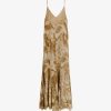 Viscose dress with camouflage python print — изображение 2