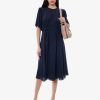 Silk dress with frontal drapery — изображение 2