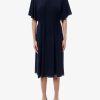 Silk dress with frontal drapery — изображение 3
